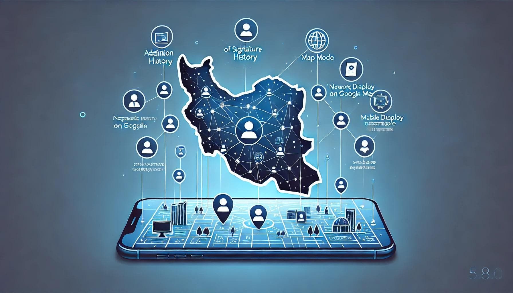 اضافه شدن نقشه جغرافیایی به شبکه ارتباطات